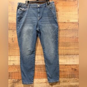 True Religion Jenny Curvy MidRise Super Skinny Women’s Blue Jeans Size 38